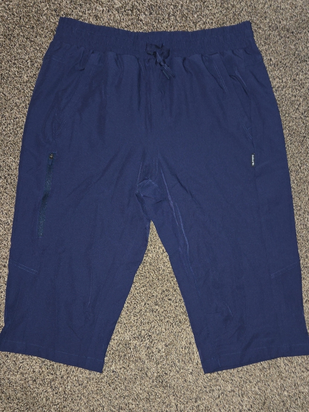 Baleaf Navy Blue Drawstring Hiking Capri